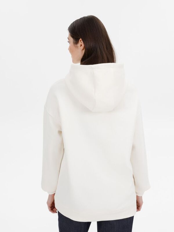 Худи оверсайз унисекс Snuggie, молочно-белое арт.18405.60