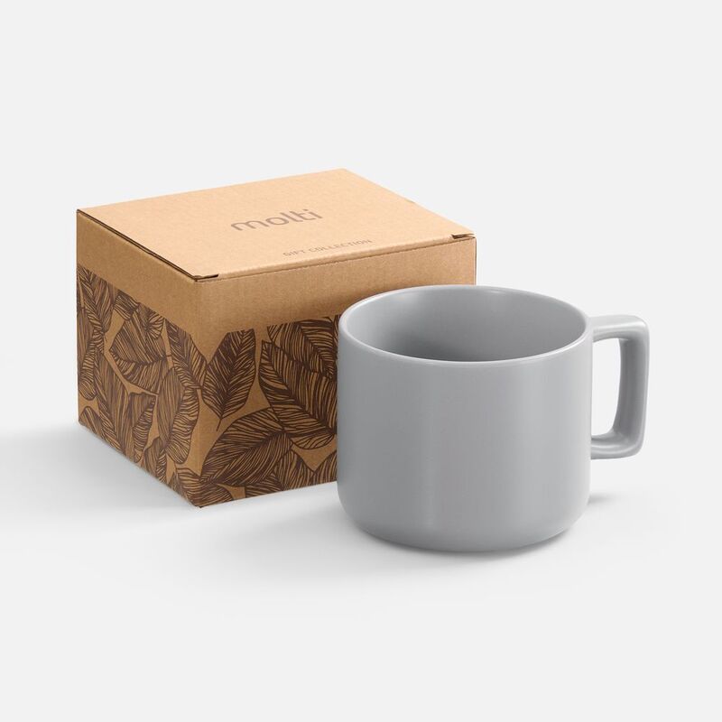 Чашка Jumbo в коробке матовая, светло-серая арт.31114.11