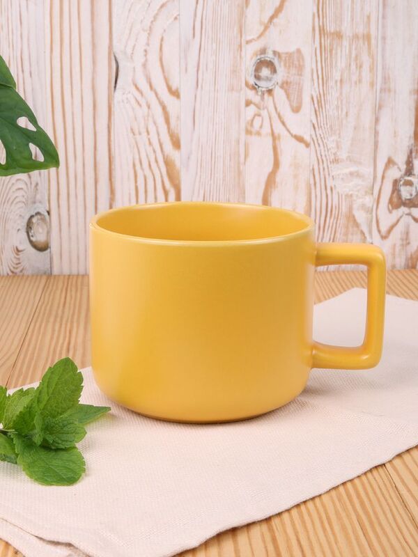 Чашка Jumbo в коробке матовая, желтая арт.31114.80