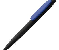 Ручка шариковая Prodir DS5 TRR-P Soft Touch, черная с синим арт.3389.34