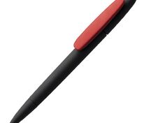 Ручка шариковая Prodir DS5 TRR-P Soft Touch, черная с красным арт.3389.35