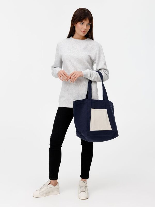 Шопер Shophop, синий с неокрашенным арт.17296.40