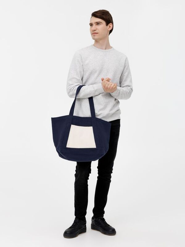 Шопер Shophop, синий с неокрашенным арт.17296.40