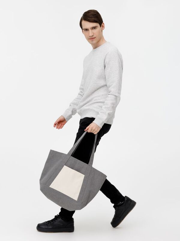 Шопер Shophop, серый с неокрашенным арт.17296.10