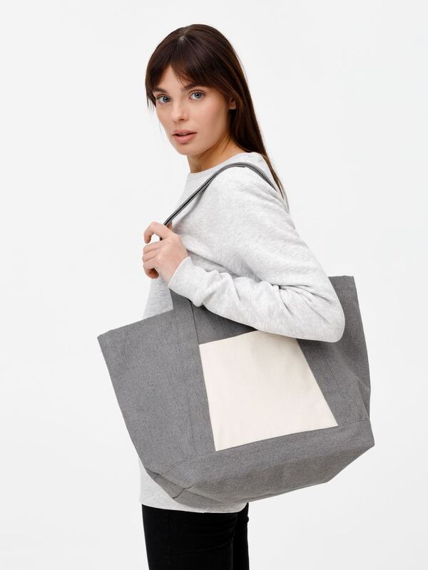Шопер Shophop, серый с неокрашенным арт.17296.10