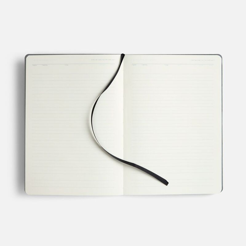 Ежедневник Doppio, недатированный, черный с серым арт.26022.13