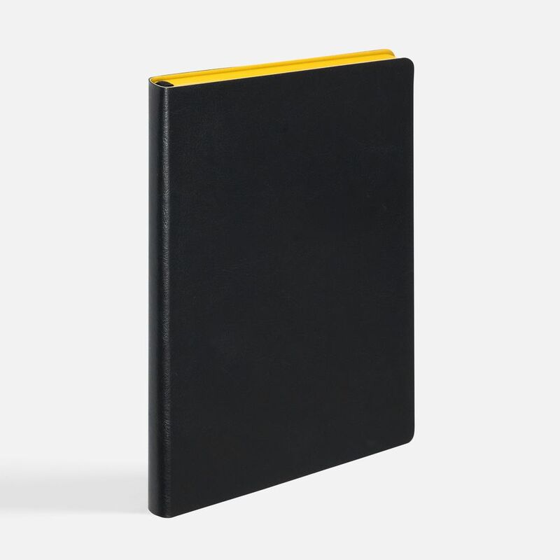 Ежедневник Doppio, недатированный, черный с желтым арт.26022.38
