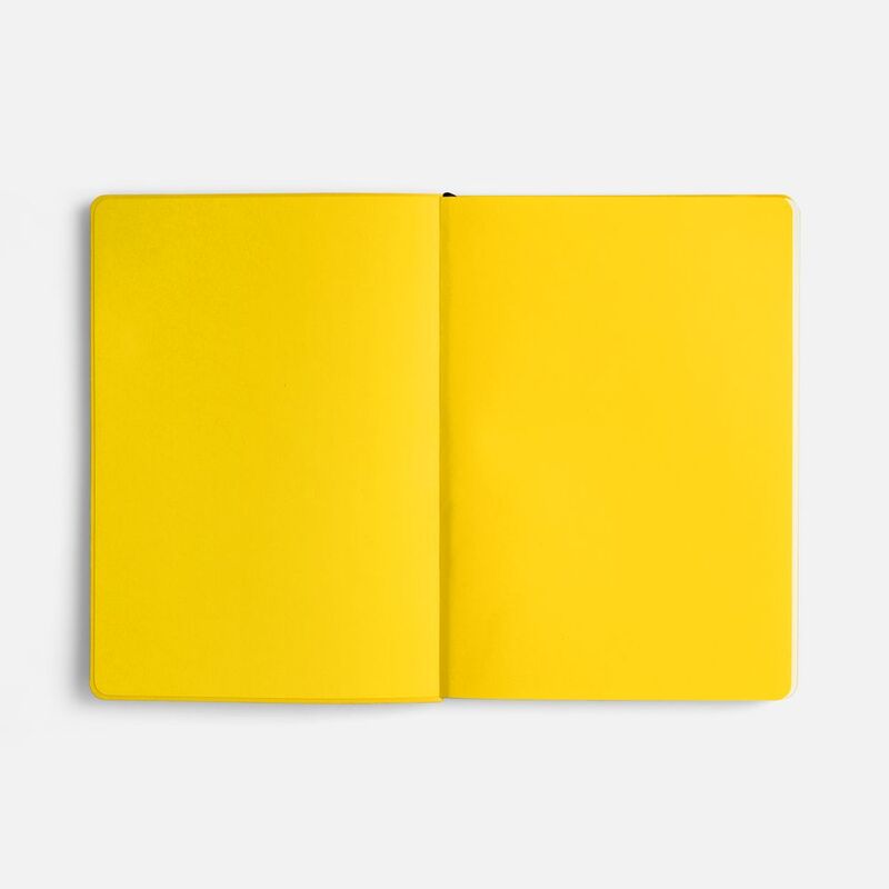 Ежедневник Doppio, недатированный, черный с желтым арт.26022.38