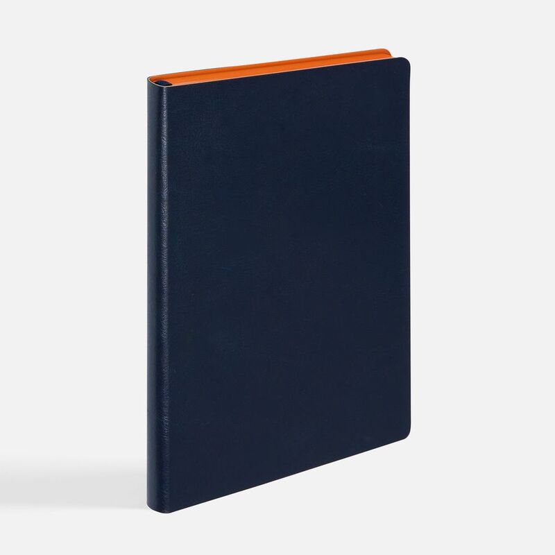 Ежедневник Doppio, недатированный, синий с оранжевым арт.26022.42