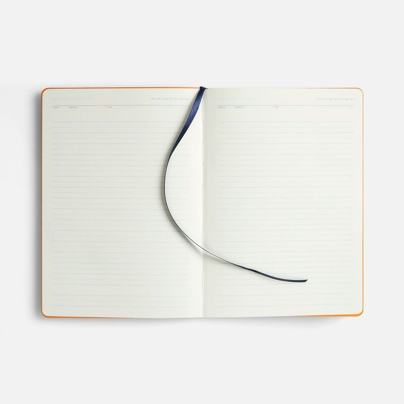 Ежедневник Doppio, недатированный, синий с оранжевым арт.26022.42