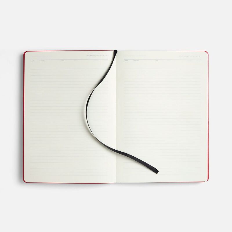 Ежедневник Doppio, недатированный, черный с красным арт.26022.53