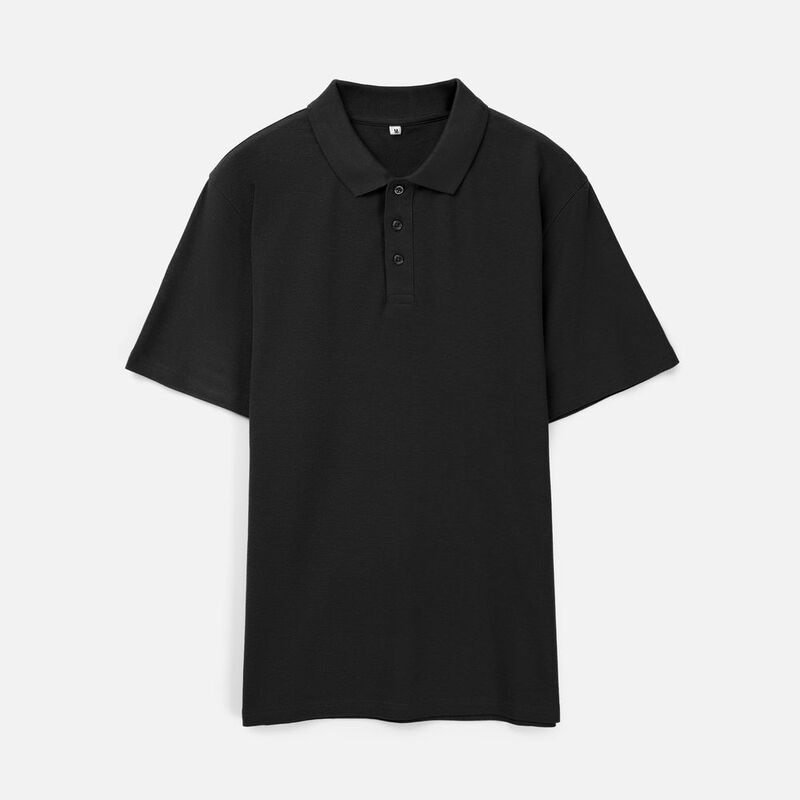 Рубашка поло унисекс Tervise, черная арт.19419.30