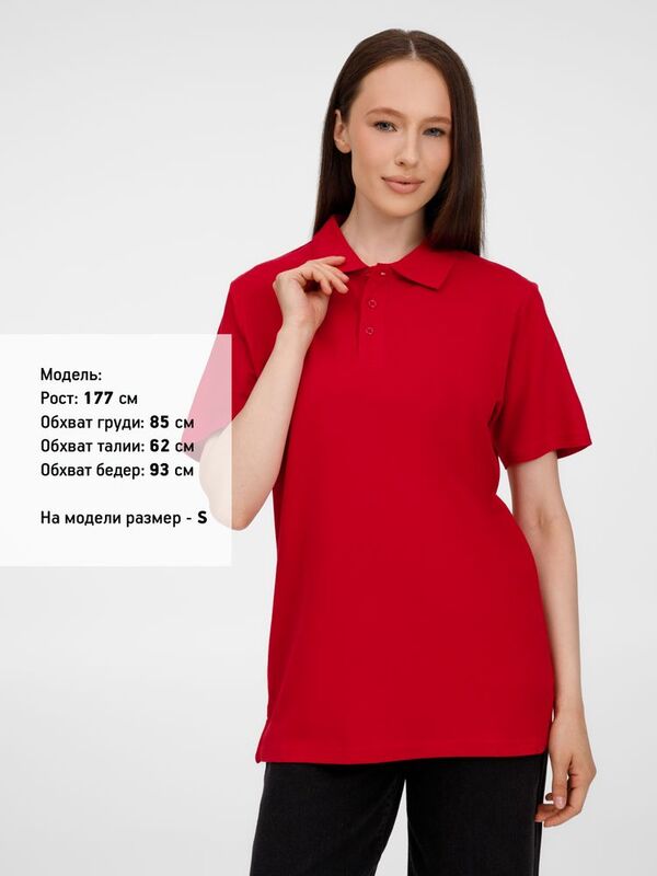 Рубашка поло унисекс Tervise, красная арт.19419.50