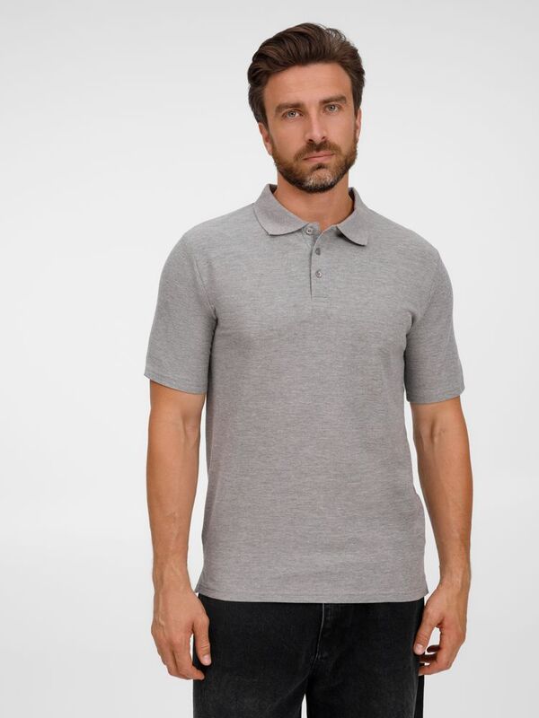 Рубашка поло унисекс Tervise, серый меланж арт.19419.11