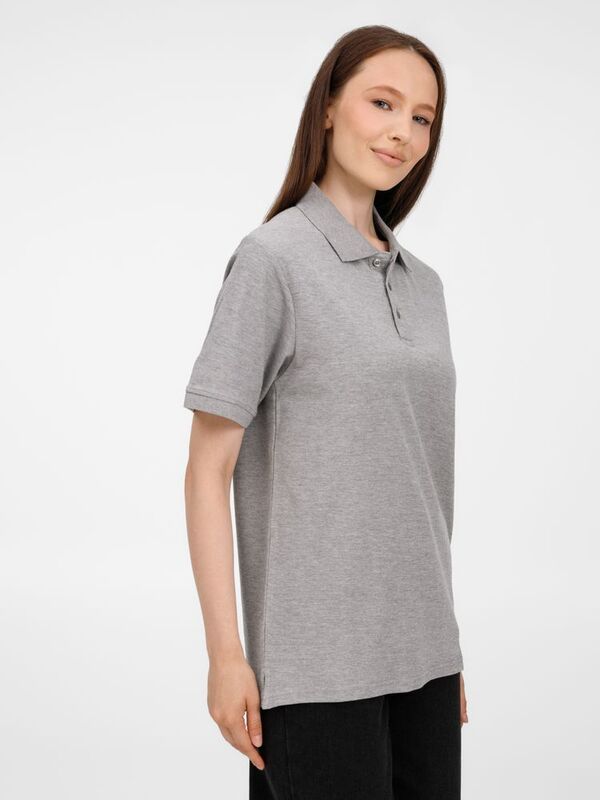 Рубашка поло унисекс Upswing, серый меланж арт.19420.11