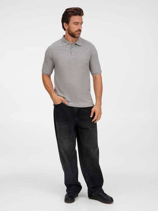 Рубашка поло унисекс Upswing, серый меланж арт.19420.11