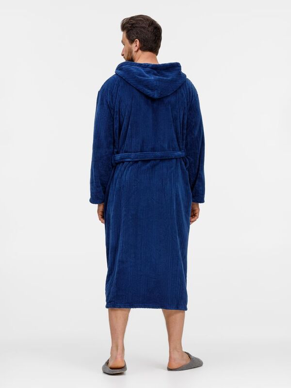 Халат флисовый Magic Mantle, темно-синий арт.17376.43