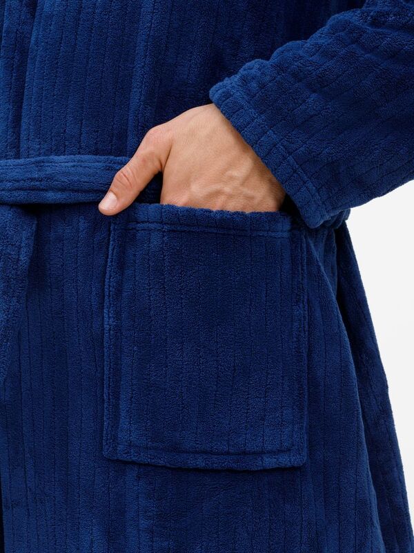 Халат флисовый Magic Mantle, темно-синий арт.17376.43