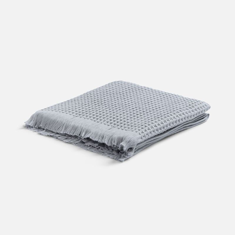 Плед вафельный Elenglect, светло-серый арт.17378.10