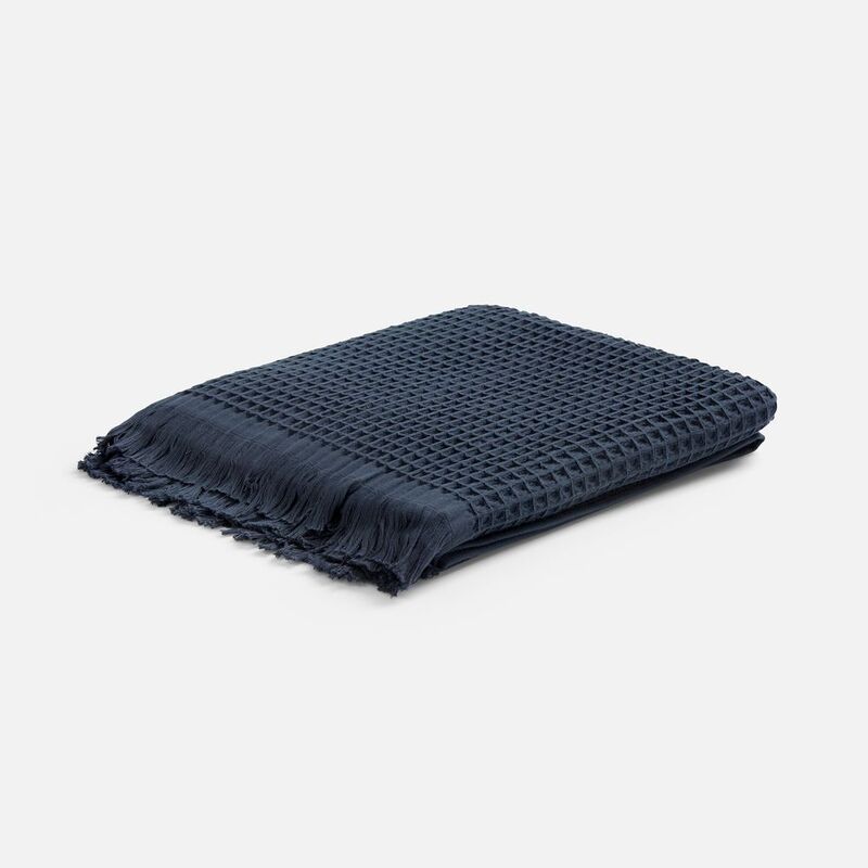 Плед вафельный Elenglect, темно-серый арт.17378.13