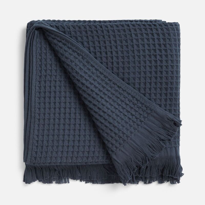 Плед вафельный Elenglect, темно-серый арт.17378.13