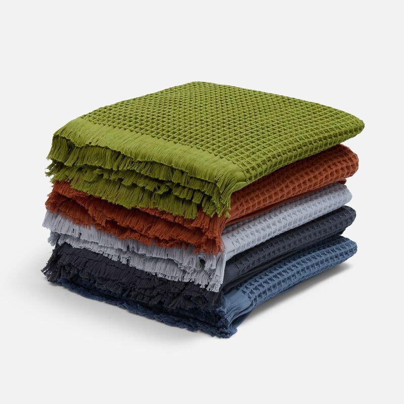 Плед вафельный Elenglect, темно-серый арт.17378.13