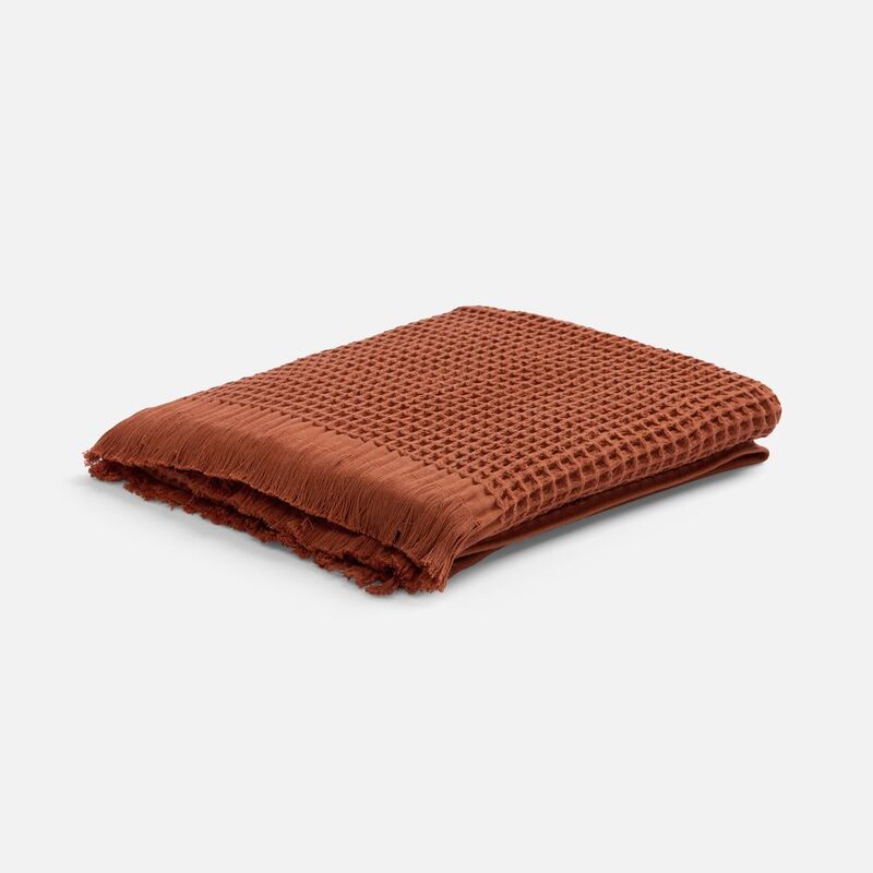 Плед вафельный Elenglect, оранжевый арт.17378.20