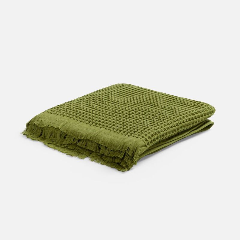 Плед вафельный Elenglect, зеленый арт.17378.90