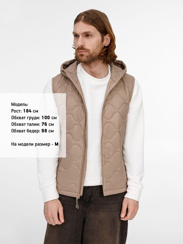 Жилет унисекс Tarnaby, бежевый арт.17447.12