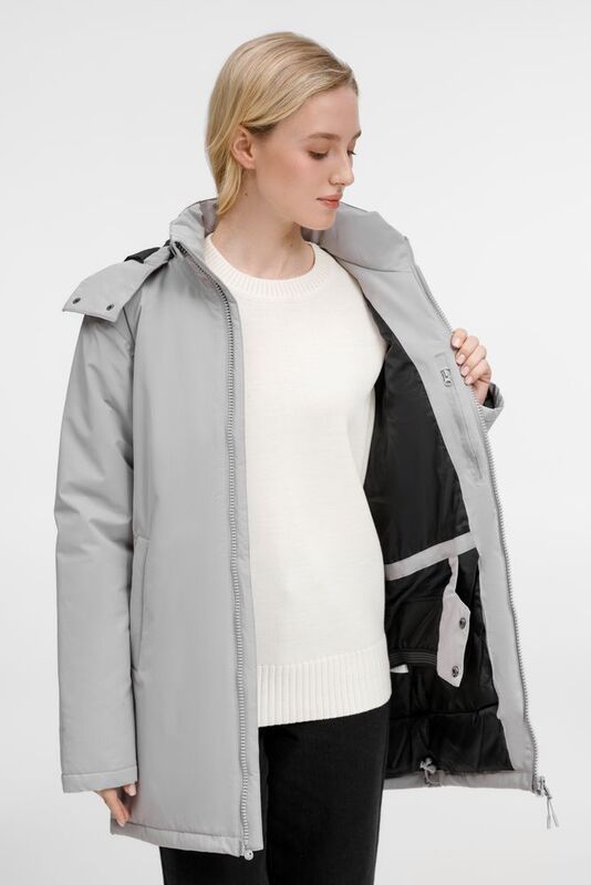 Куртка-парка унисекс Sfera, светло-серая арт.20440.10