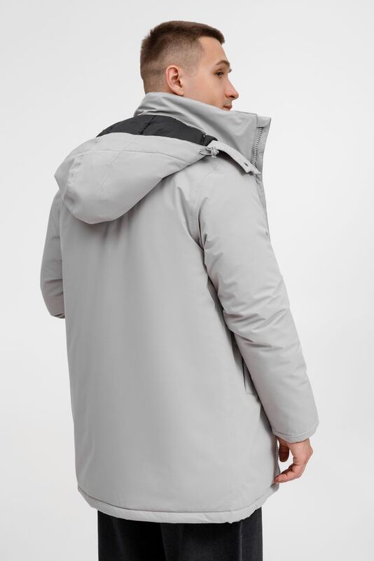 Куртка-парка унисекс Sfera, светло-серая арт.20440.10