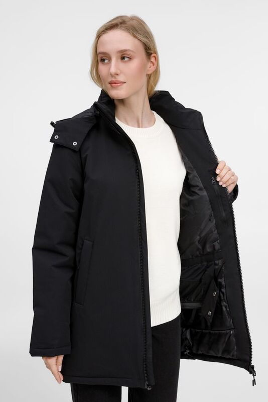 Куртка-парка унисекс Sfera, черная арт.20440.30