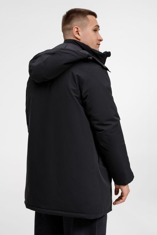 Куртка-парка унисекс Sfera, черная арт.20440.30