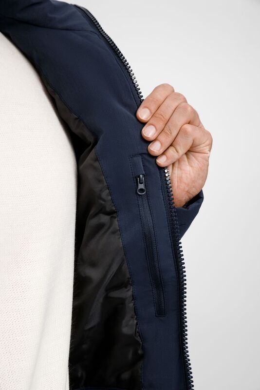 Куртка-парка унисекс Sfera, темно-синяя арт.20440.40