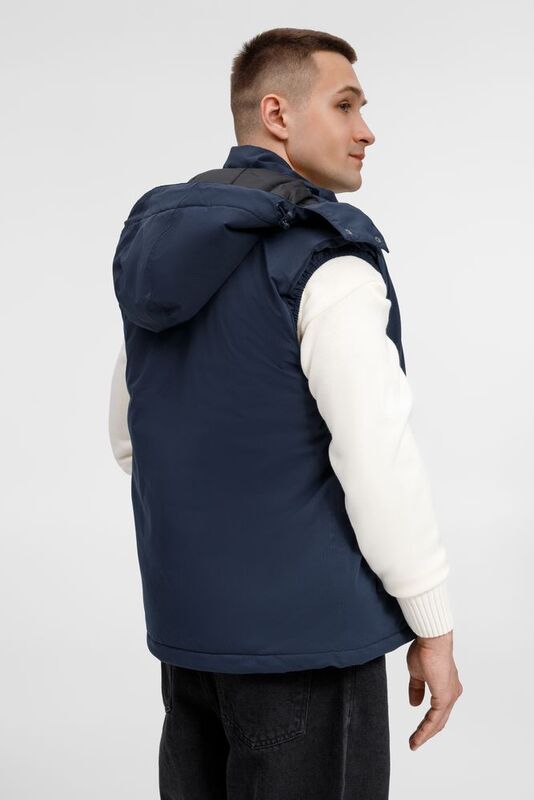 Жилет унисекс Sfera, темно-синий арт.20441.40