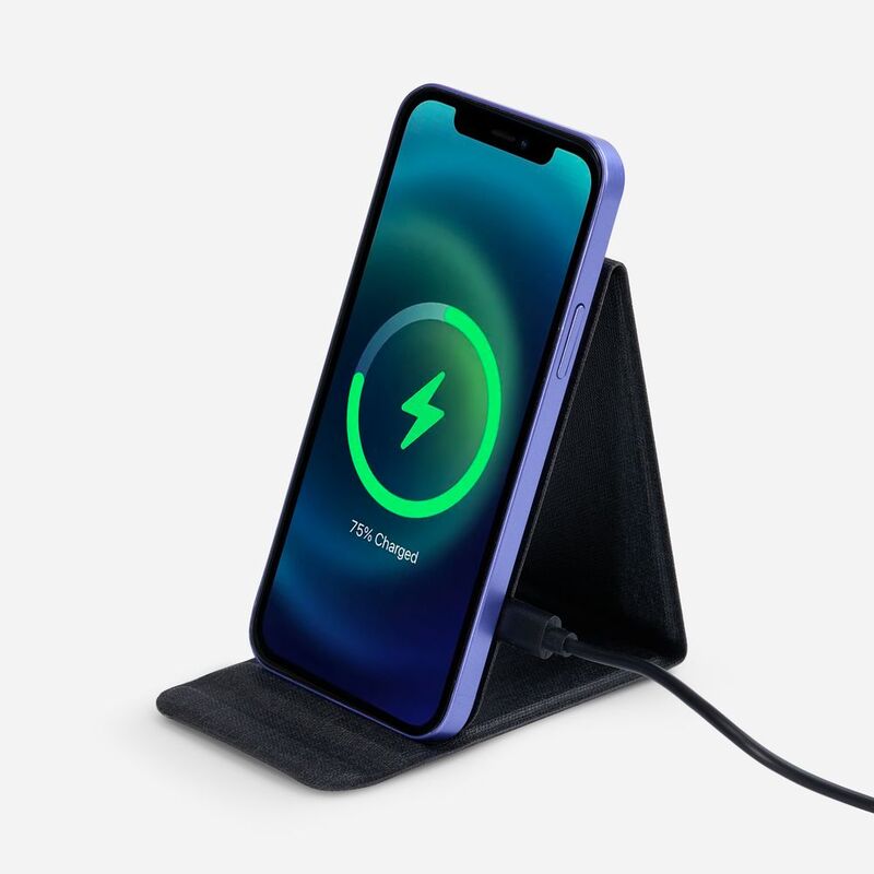 Подставка для смартфона с беспроводной зарядкой Kickstand, серая арт.17485.10