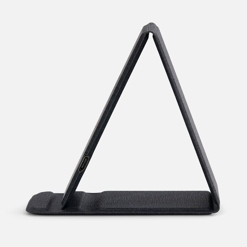 Подставка для смартфона с беспроводной зарядкой Kickstand, серая арт.17485.10