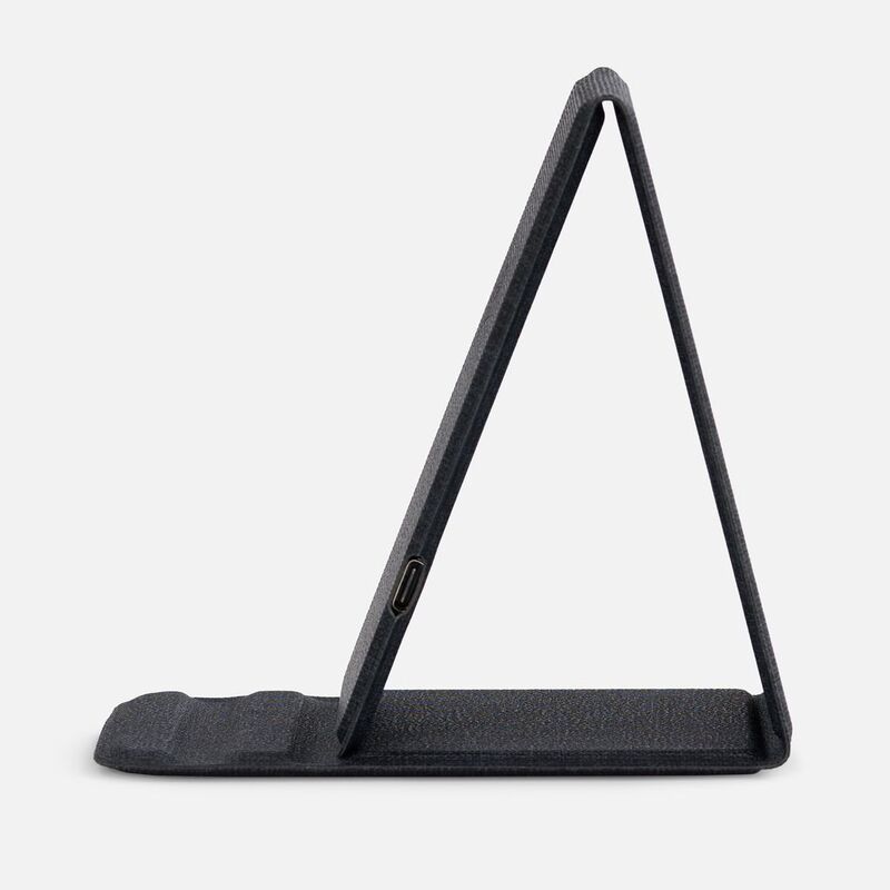 Подставка для смартфона с беспроводной зарядкой Kickstand, серая арт.17485.10