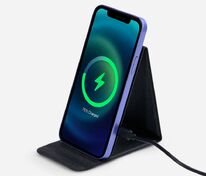 Подставка для смартфона с беспроводной зарядкой Kickstand, серая арт.17485.10