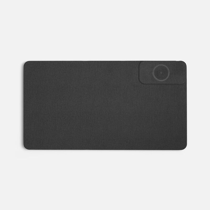 Складной стол для ноутбука с беспроводной зарядкой Kickstand Table, серый арт.17486.10