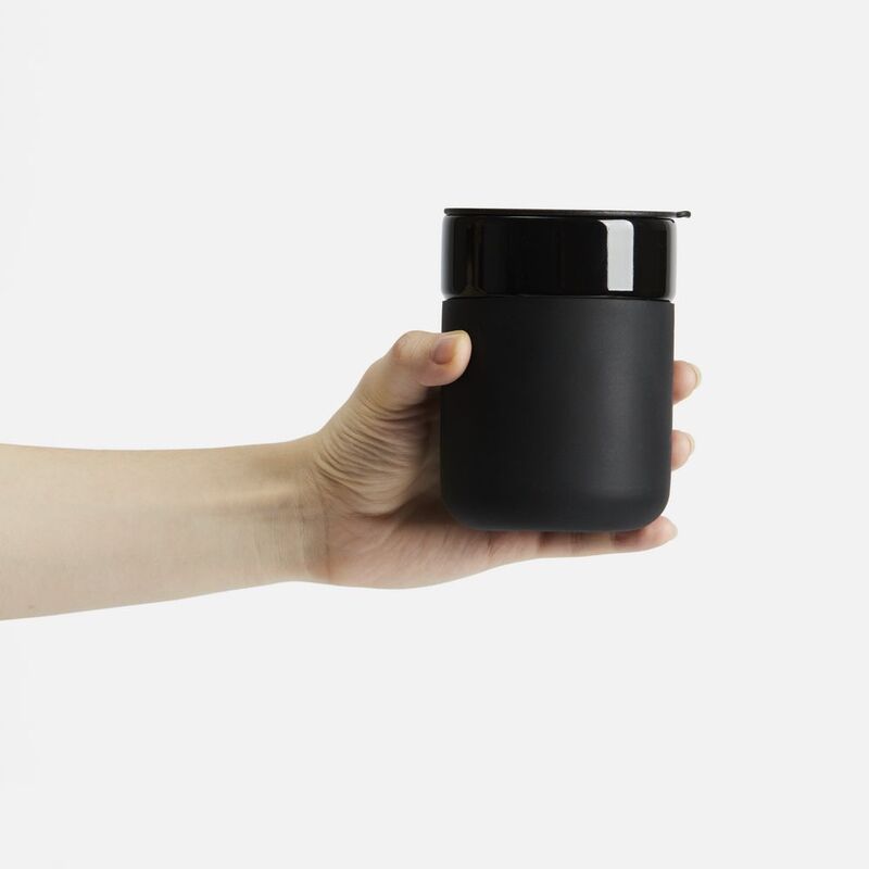 Кружка Nabo с силиконовым держателем, черная арт.18279.30