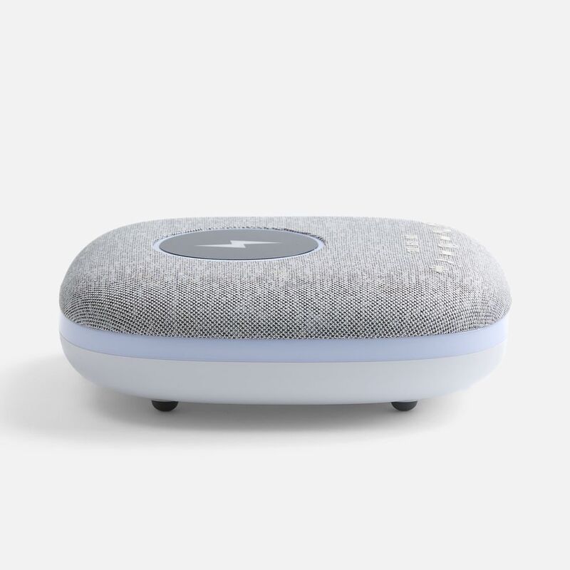 Bluetooth-колонка с беспроводной зарядкой и подсветкой Terrafonic, серая арт.17487.10