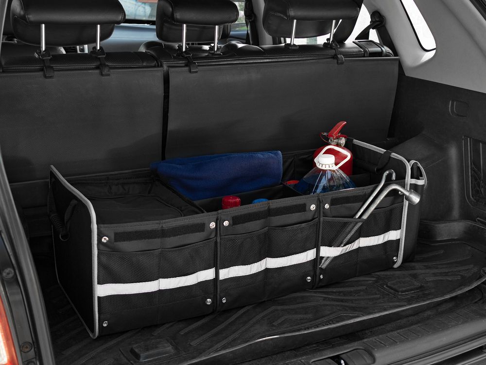 Органайзер в багажник с сумкой-холодильником Arranger, черный с серым арт.63047.31