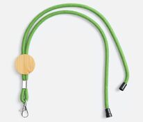 Шнурок для бейджа Tube Wood, зеленый арт.20382.90