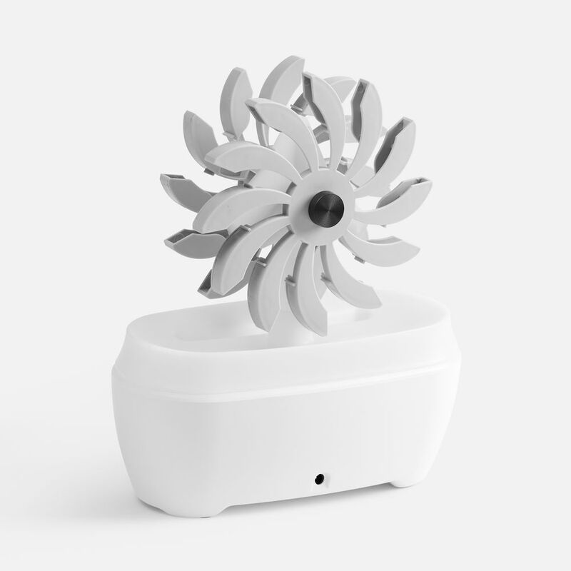 Увлажнитель-ароматизатор Steam Spin, белый с серым арт.17578.10