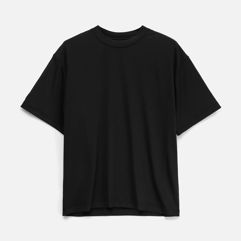 Футболка из бифлекса Morfiss, черная арт.17967.30