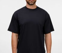 Футболка из бифлекса Morfiss, черная арт.17967.30