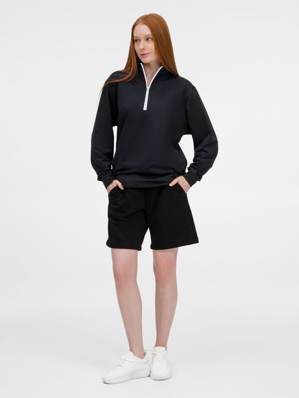 Свитшот на молнии Morfiss, черный арт.17970.30