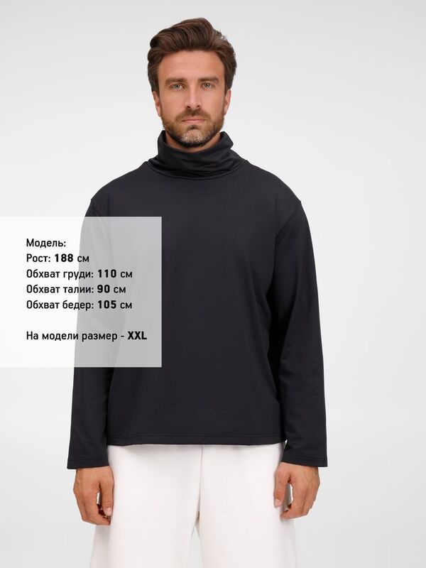 Лонгслив Morfiss, черный арт.17971.30