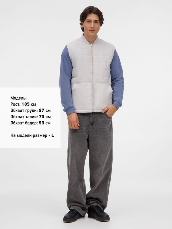 Жилет унисекс Warmbridge, светло-серый арт.18307.11
